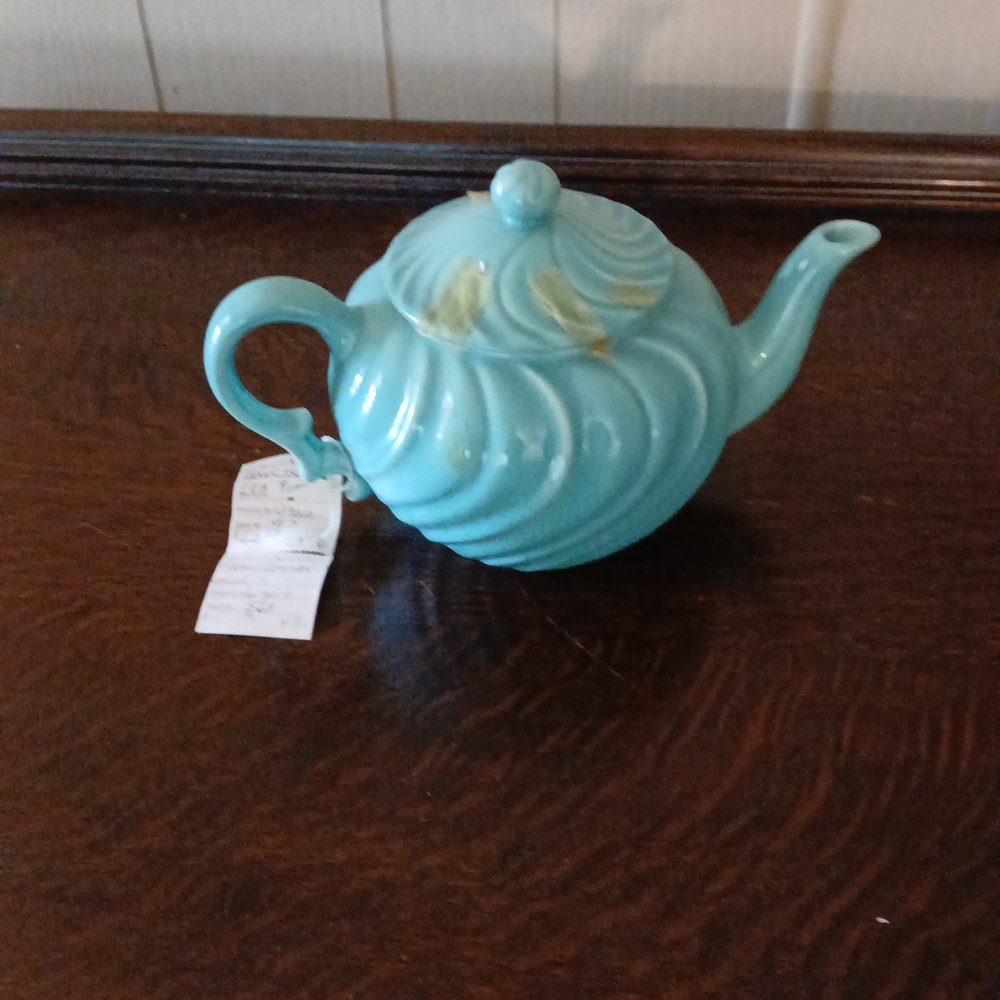 Turquoise Swirl Teapot